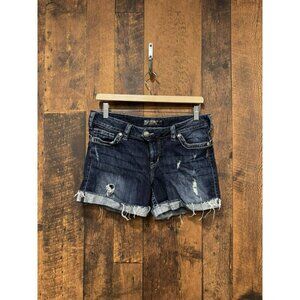 Silver Jeans Co Womens Camden Rose Denim Shorts Size 29 EUC